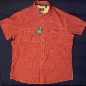 G.H. Bass and Co Men’s Sundried Tomato Button Up Shirt NWT